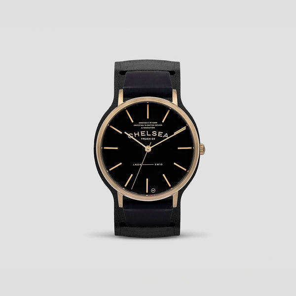 Regal Watch With Black Dial With The Golden Hour Mark & Hands 