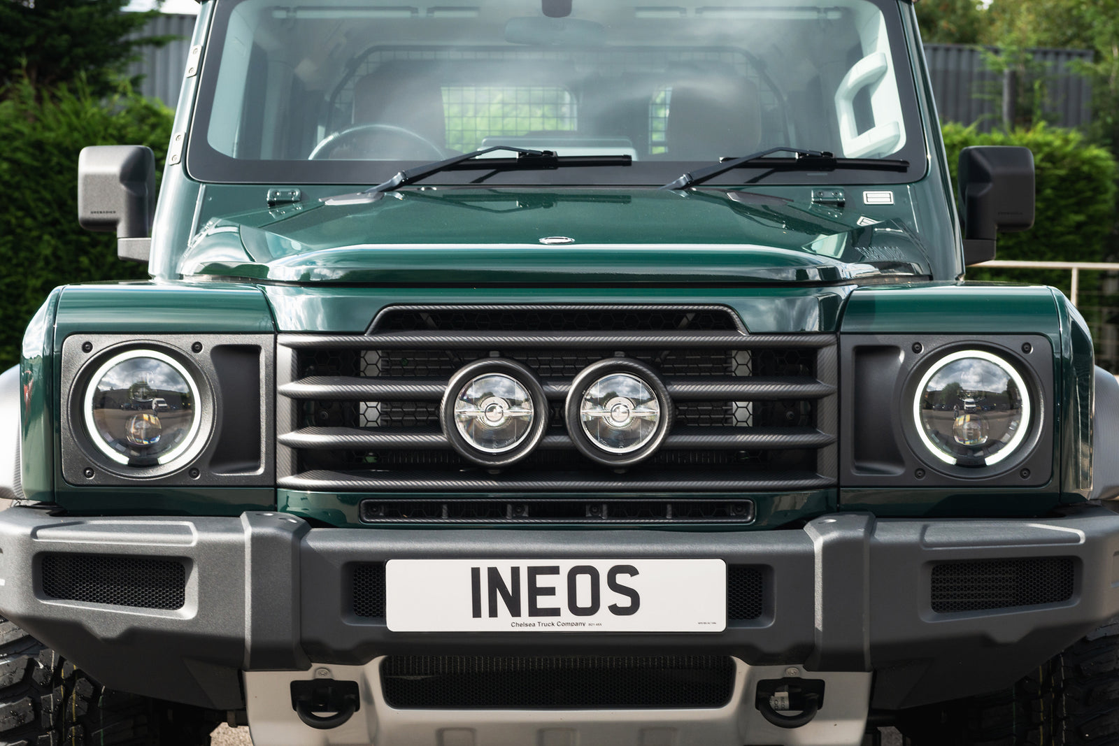 Ineos Grenadier (2023-Present) Exposed Carbon Fibre Dakar Central Lamp Grille